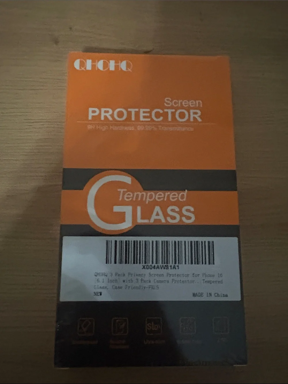Orange Tempered Glass Screen Protector